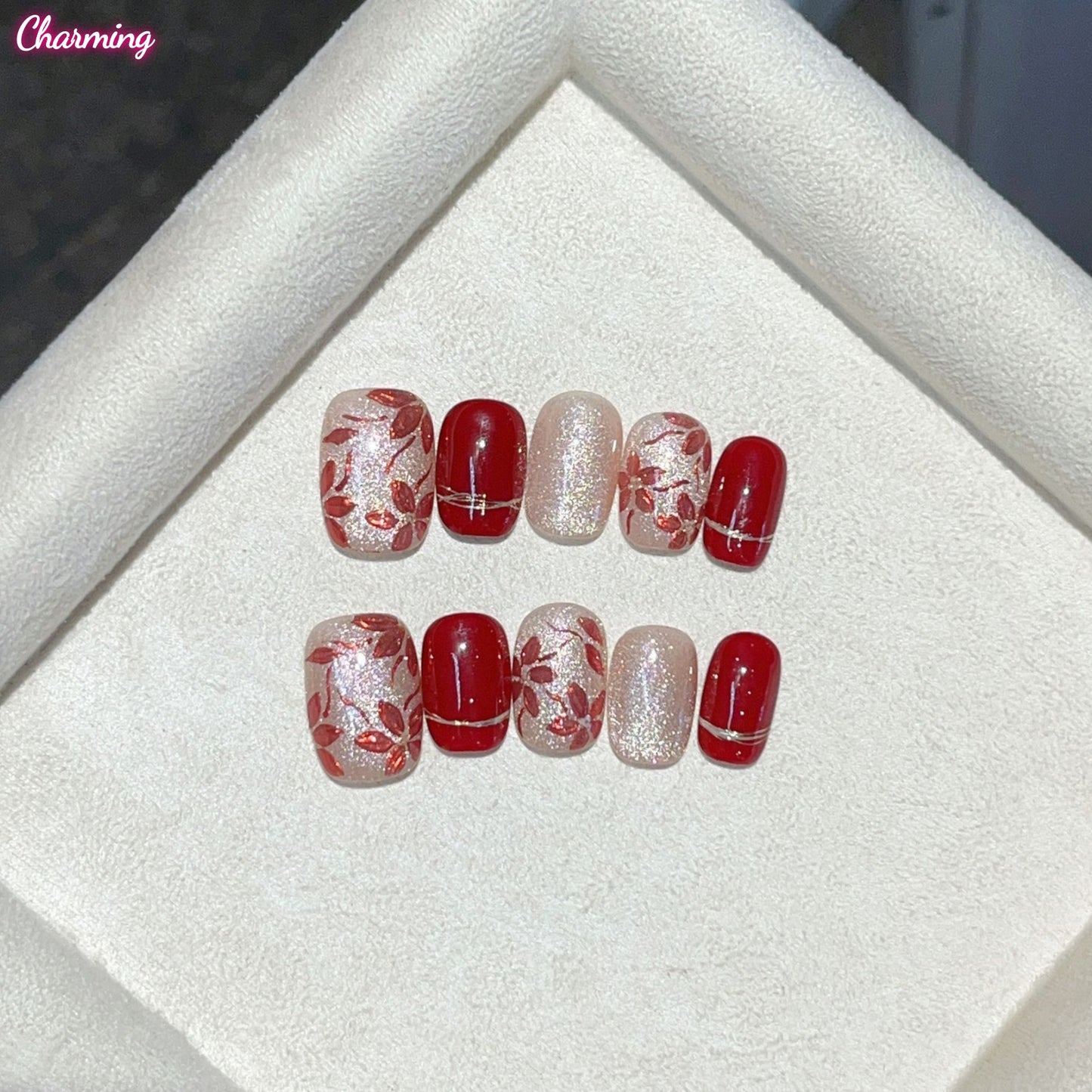 Simple Petals / Handmade Nails