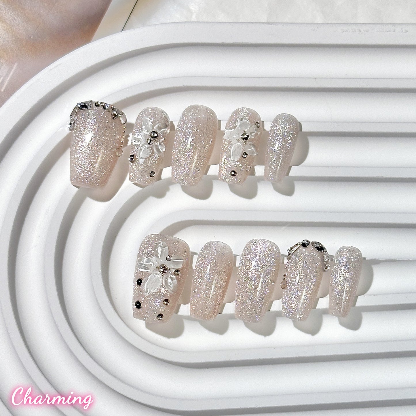 Flower of Crystallization / Handmade Nails