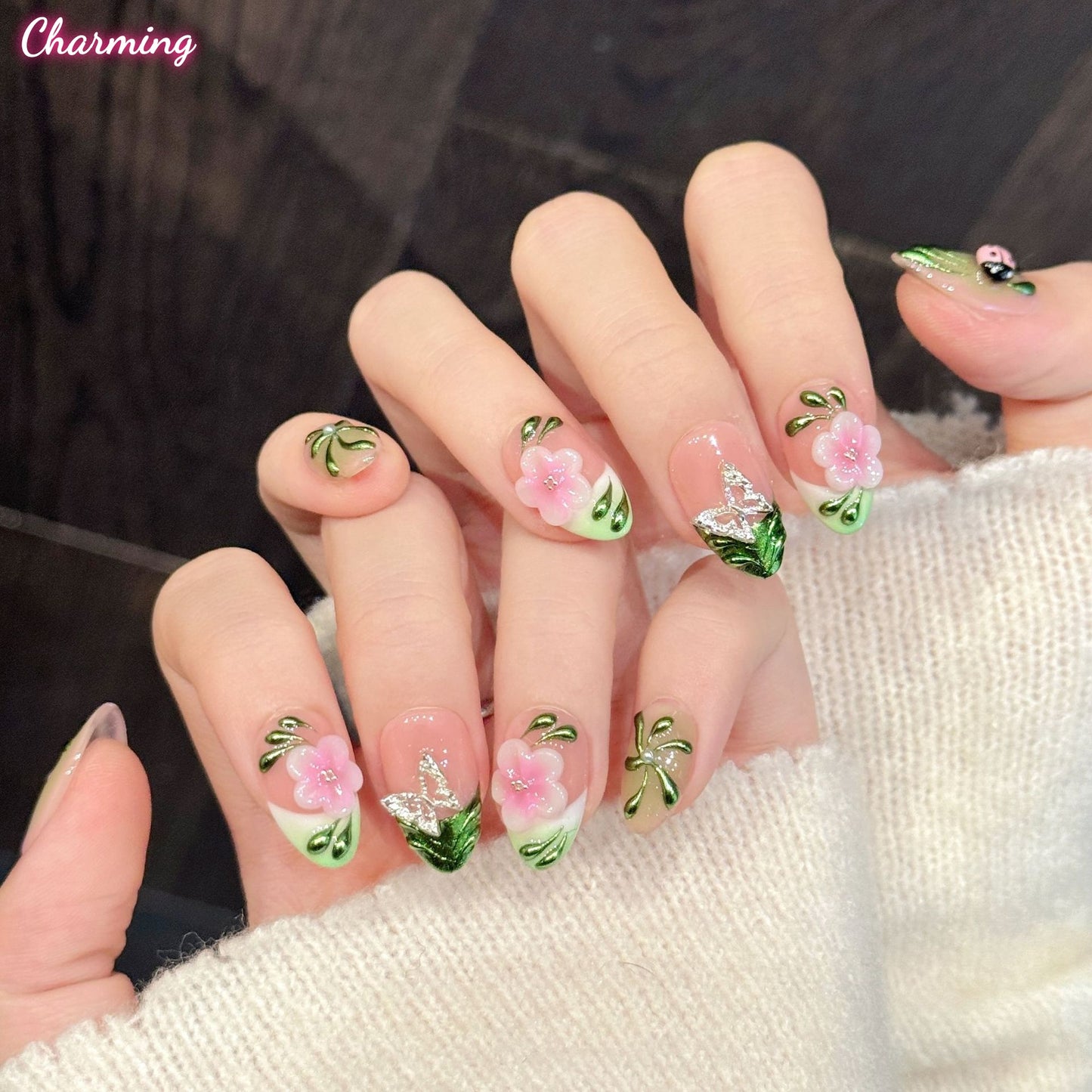 Blushing Spring / Handmade Nails