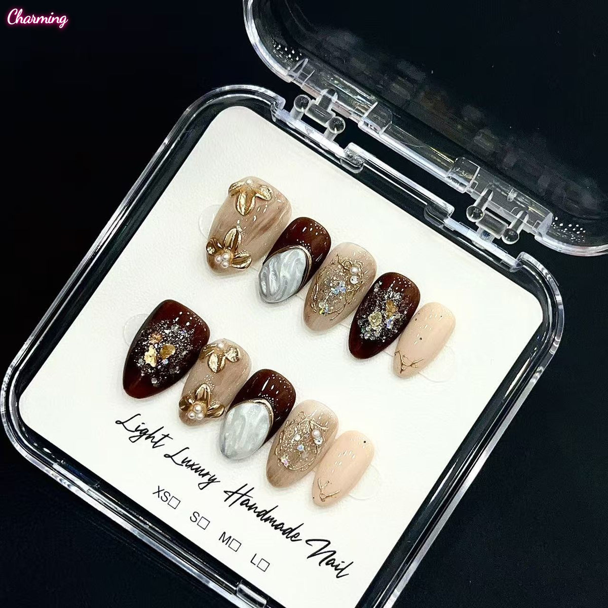 Warm Grain / Handmade Nails