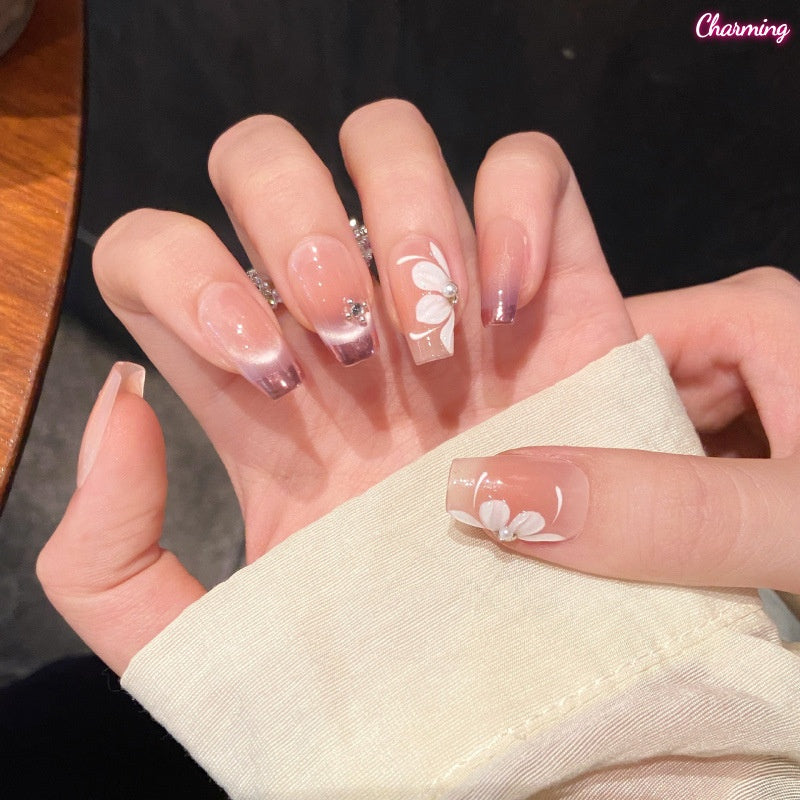 Violet Frost  / Handmade Nailsems