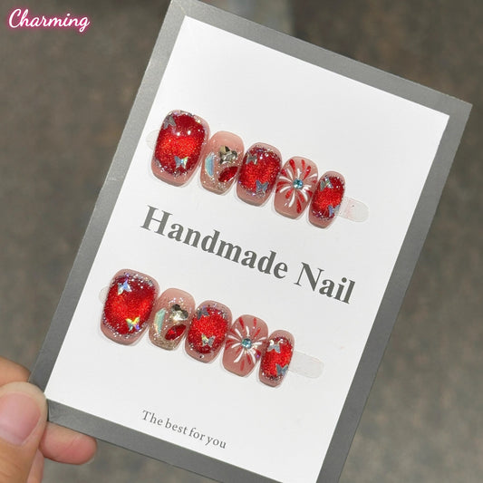 Firework Bloom / Handmade Nails