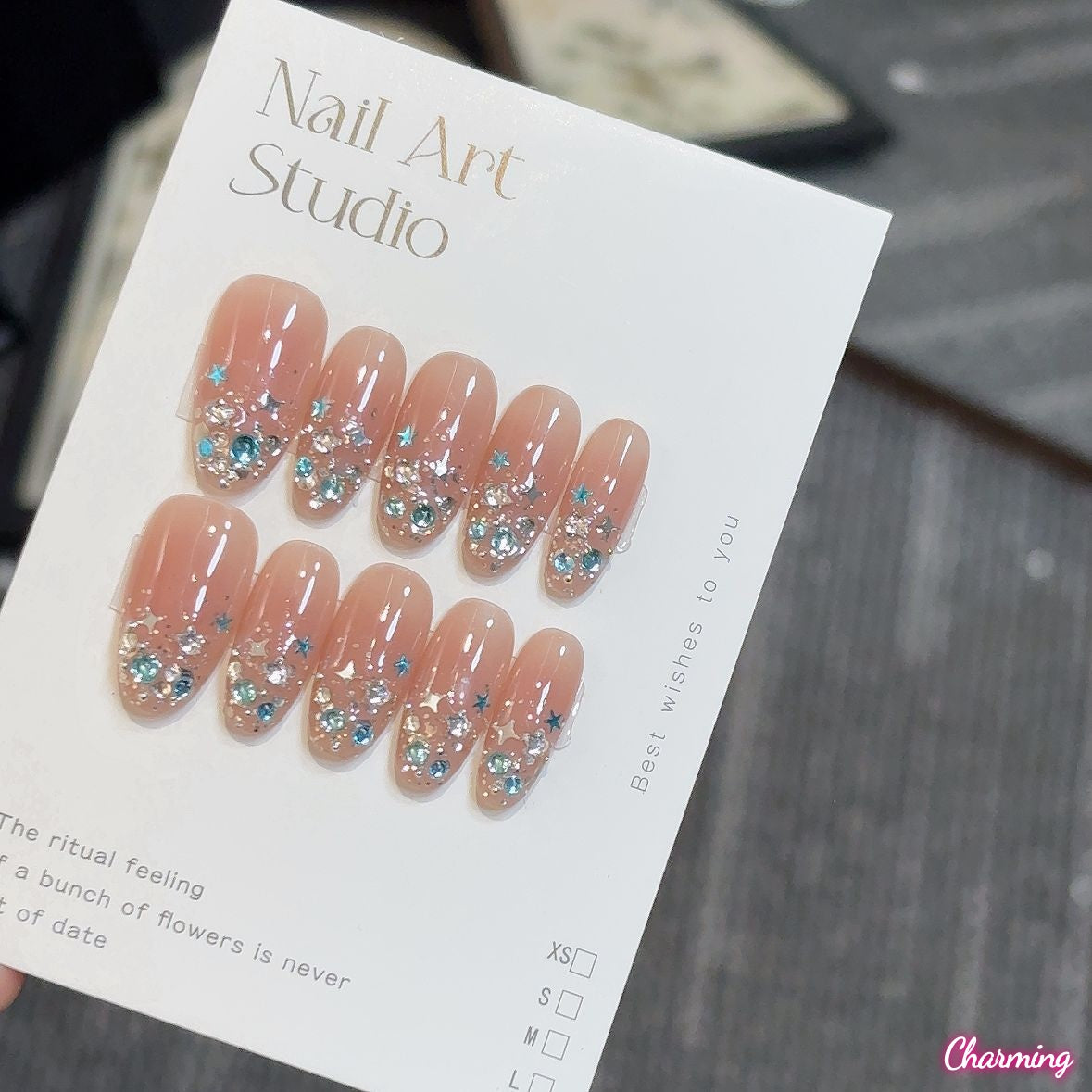 Crystal Glow / Handmade Nails