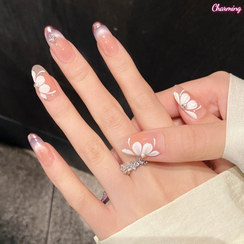 Violet Frost  / Handmade Nailsems