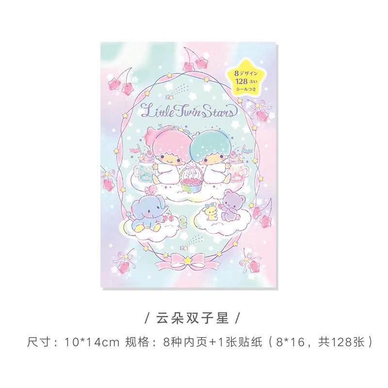 Cartoon Cute Girl Memo Pad Notebook Sticker Book Student Message Book Handbook