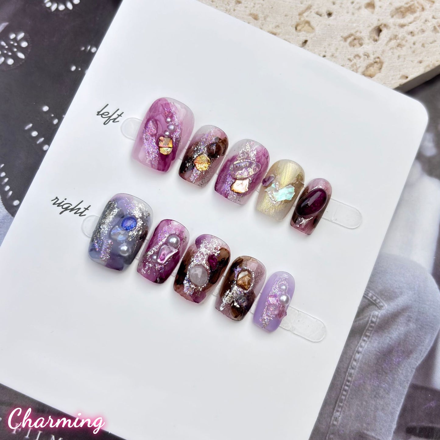 A brilliant starry sky / Handmade Nails