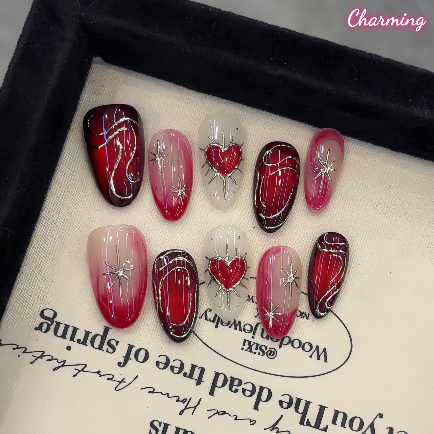 Crimson Lover / Handmade Nails