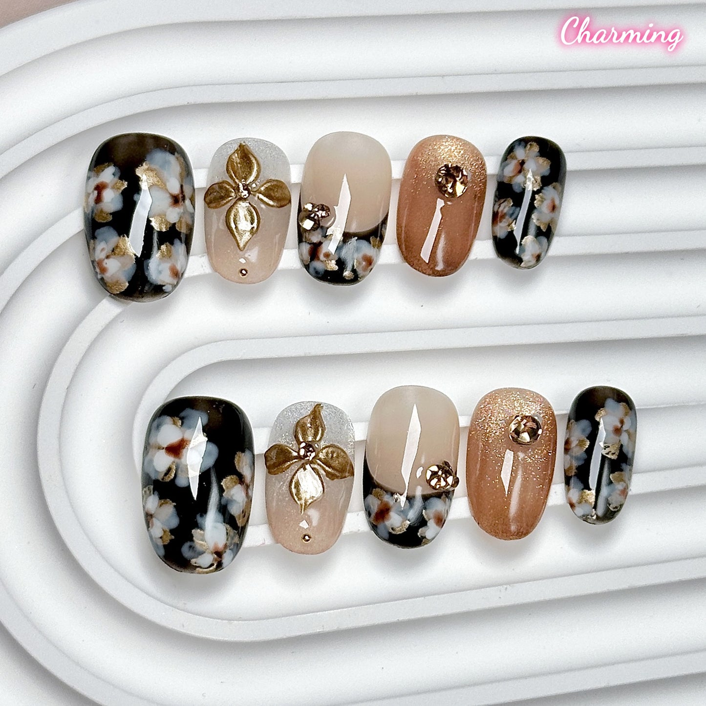 Autumn Nocturne / Handmade Nails