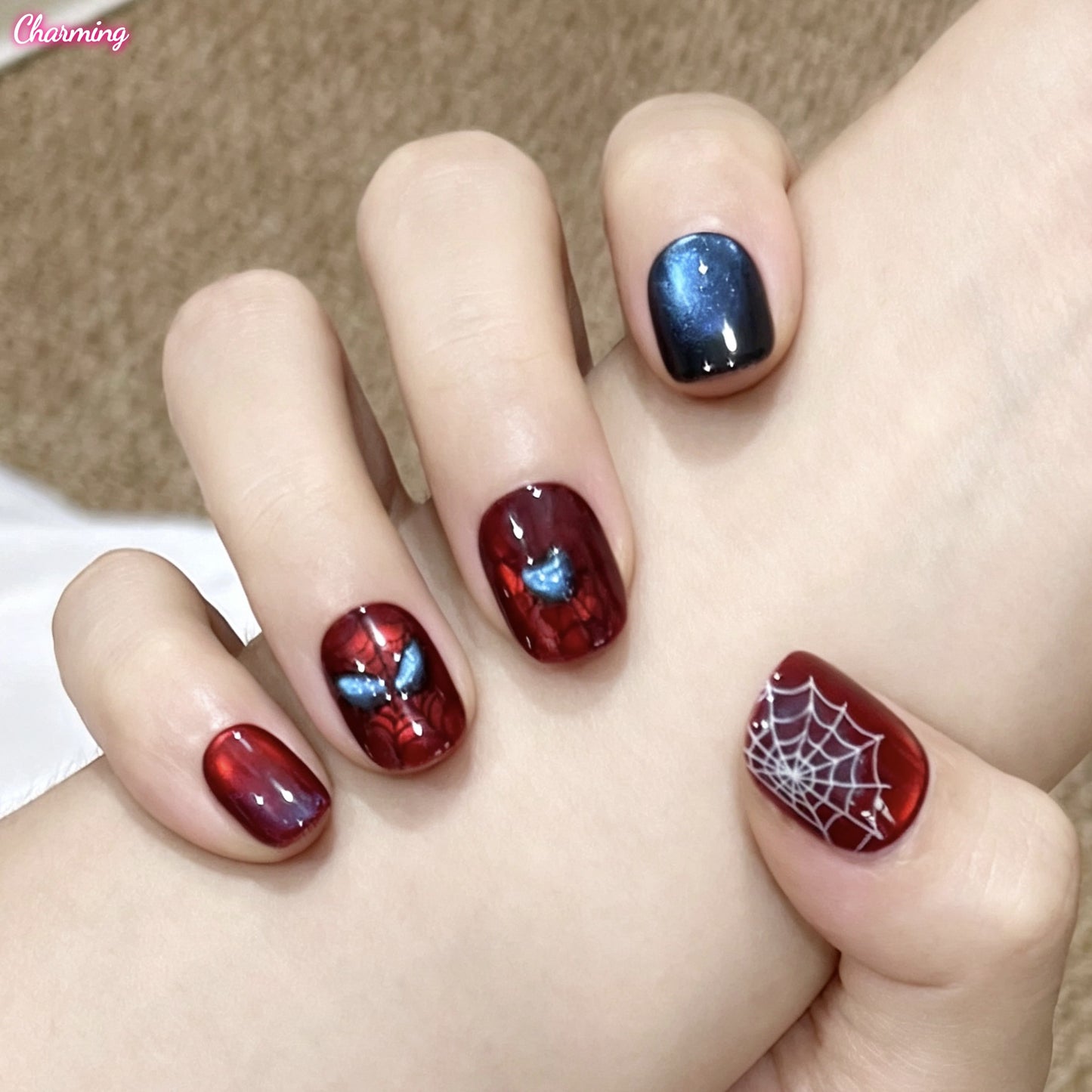 Spider-Man Press-Ons / Handmade Nailsems