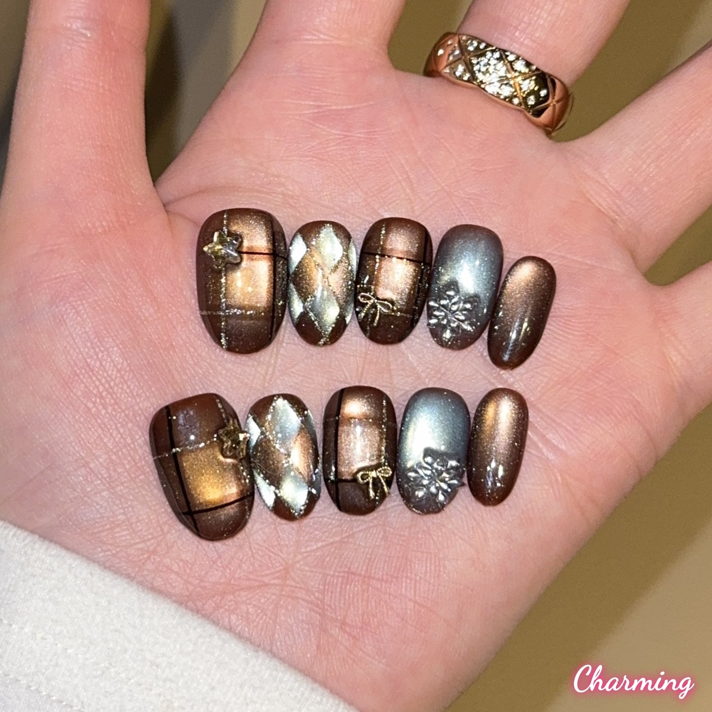 Clean Cut Diamond / Handmade Nails