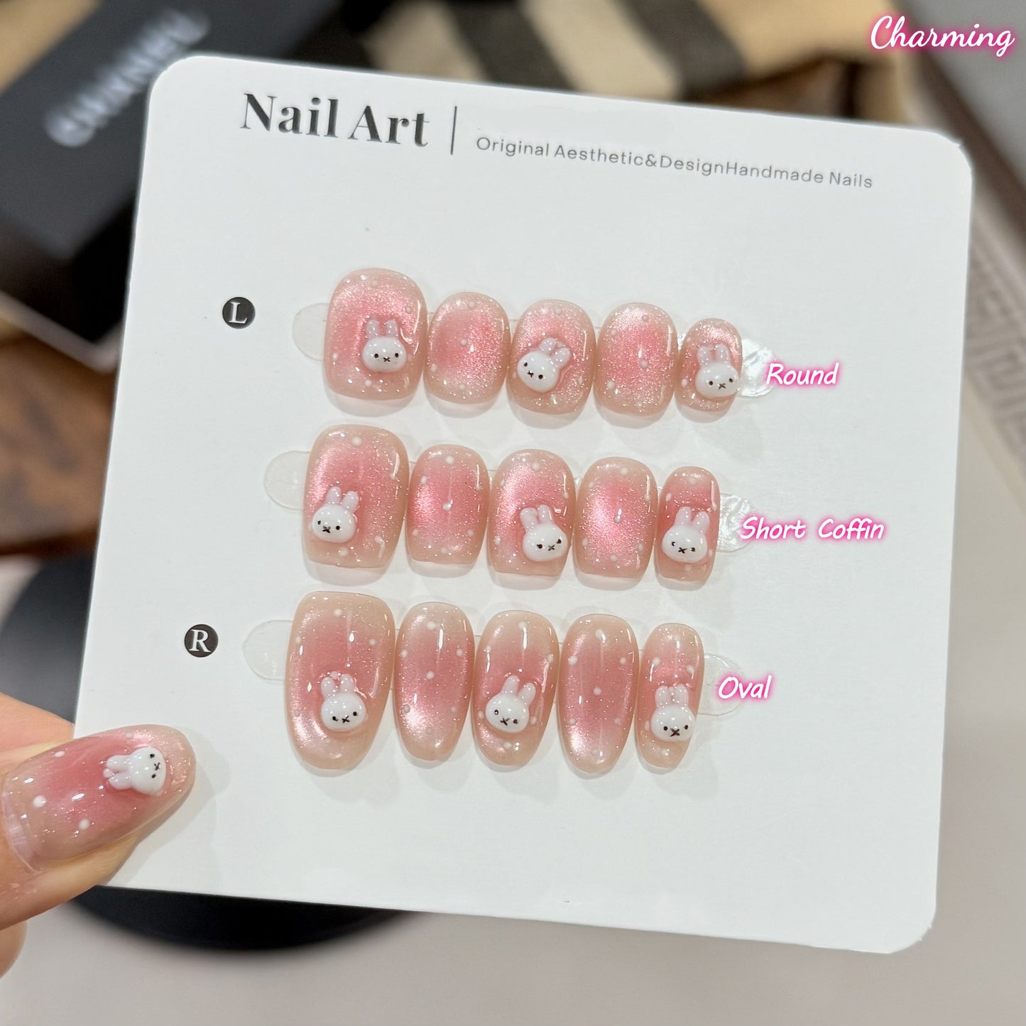 Bunny Blush / Handmade Nails