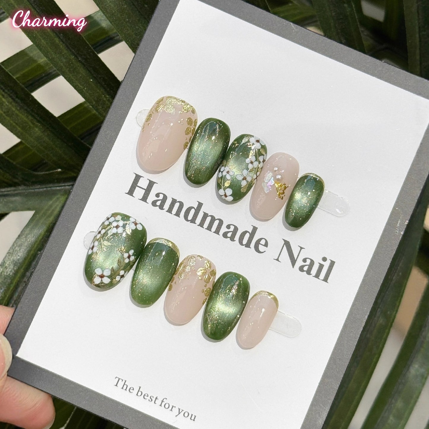 Pastel Posy / Handmade Nails