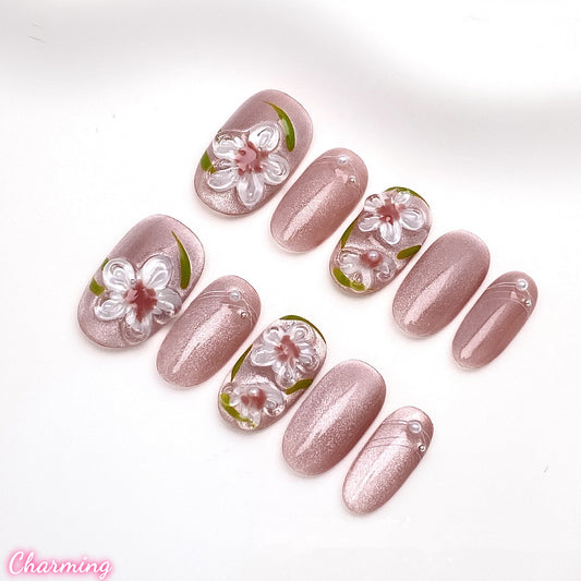 Petal Veil / Handmade Nails