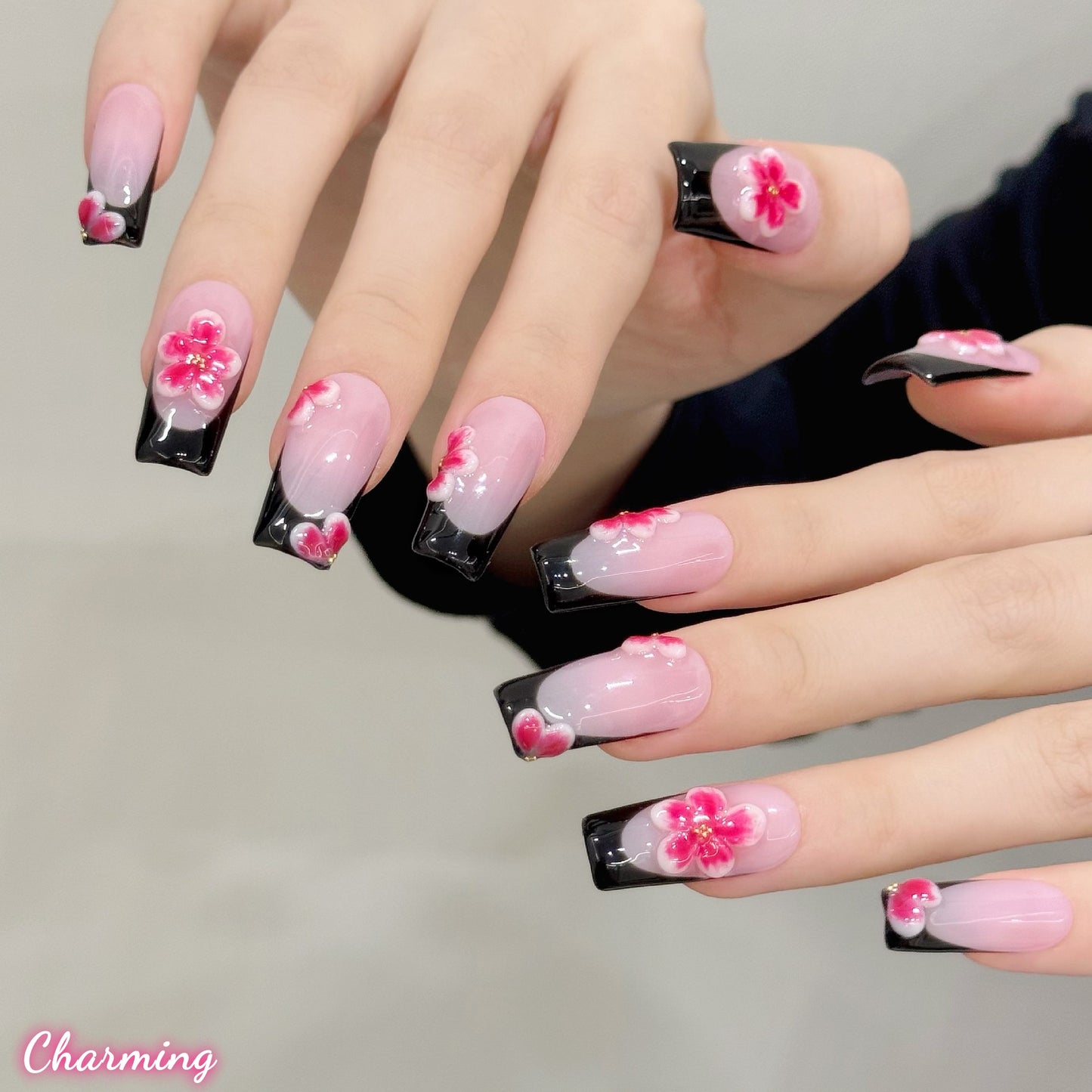 Nocturnal Bloom / Handmade Nails