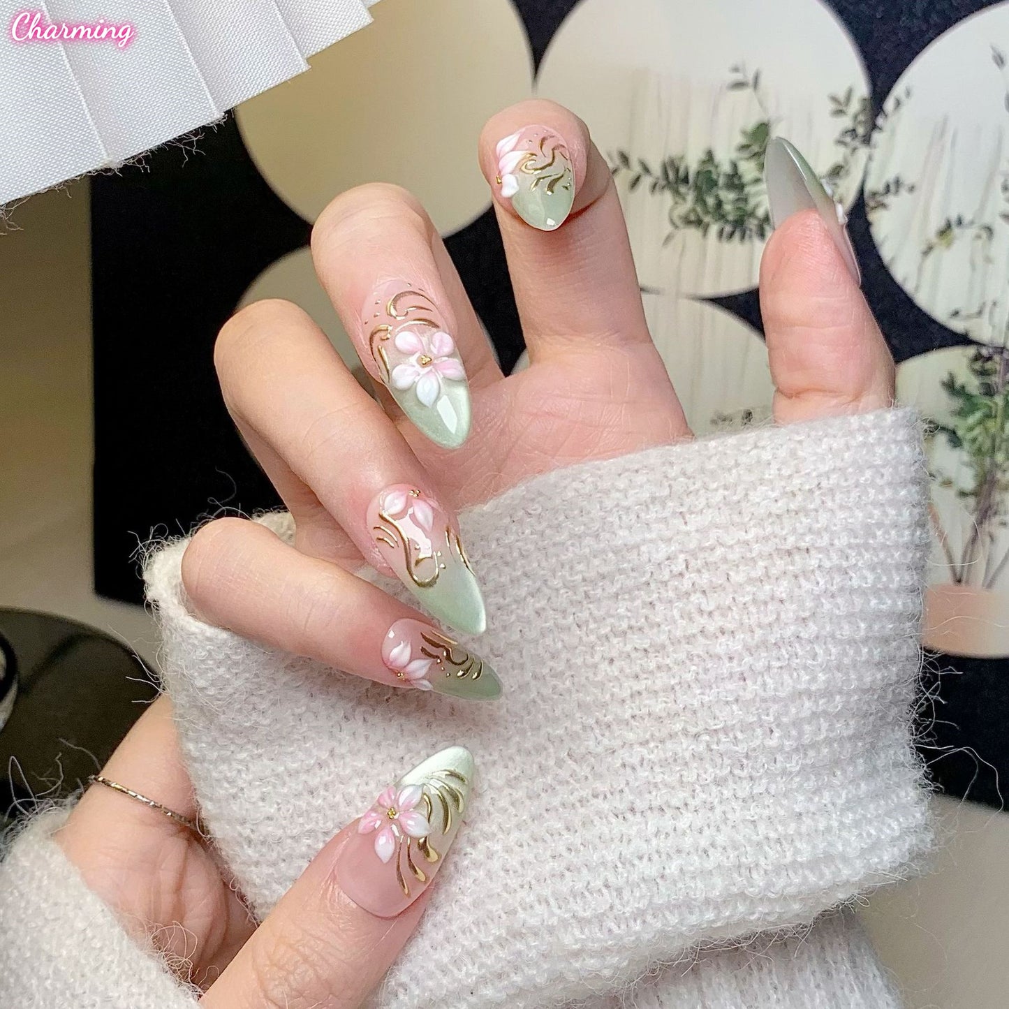 Floral Spring / Handmade Nails