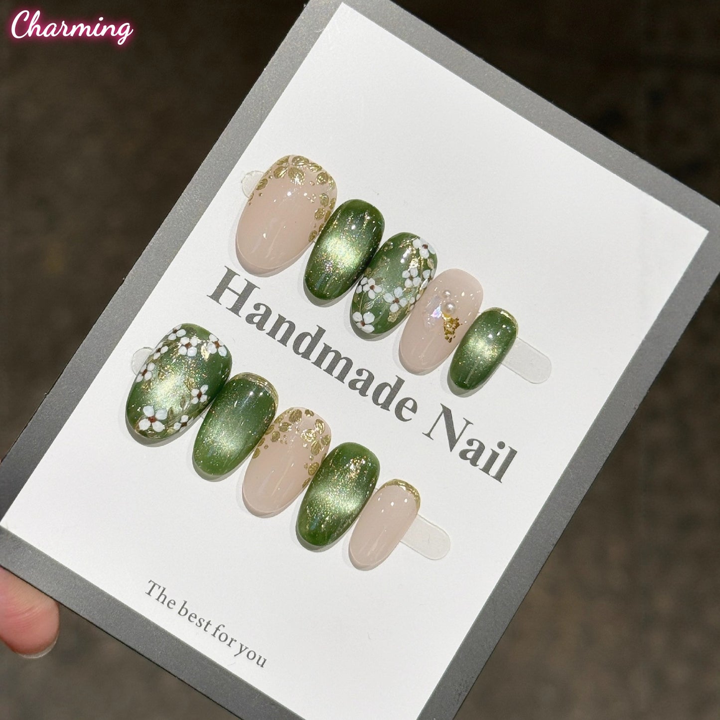 Pastel Posy / Handmade Nails