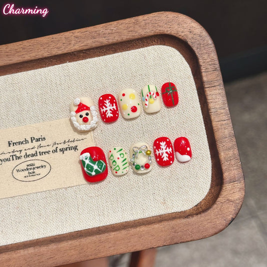 Jolly Old Nail / Handmade Nails