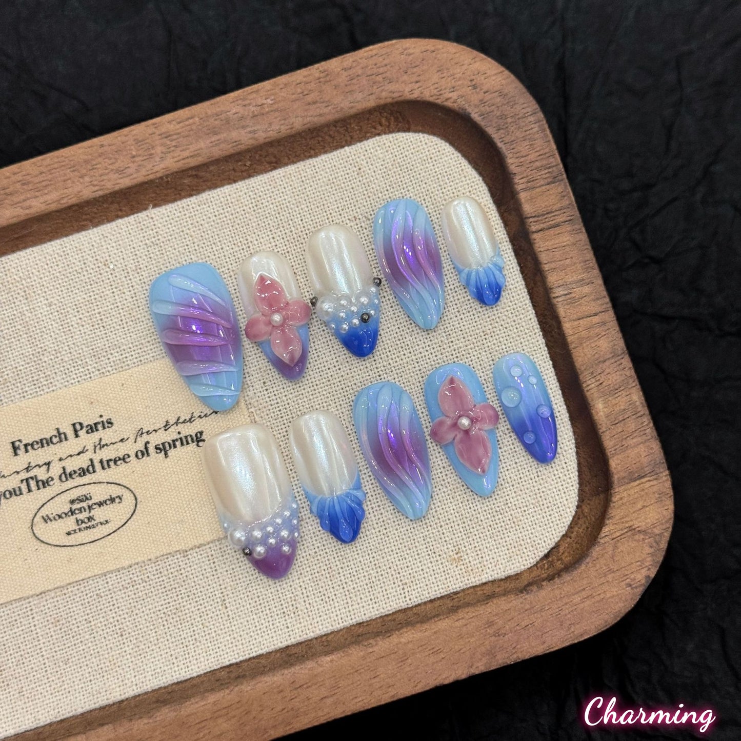 Nacre Wave/ Handmade Nails