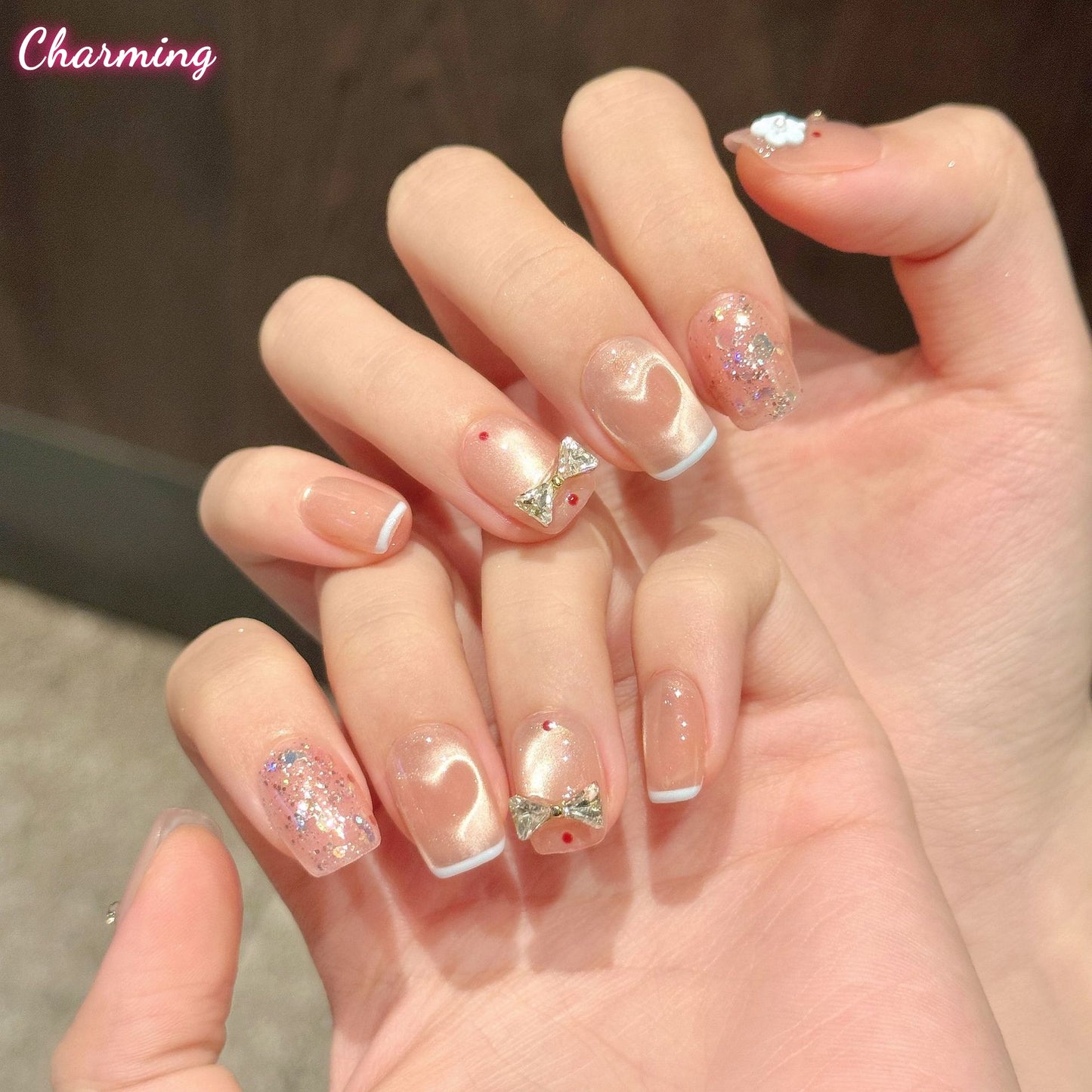 Lumina Petal Bow / Handmade Nails