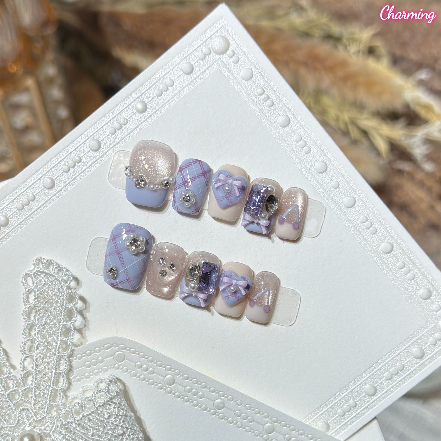 Sweet Heart Glow / Handmade Nailsems