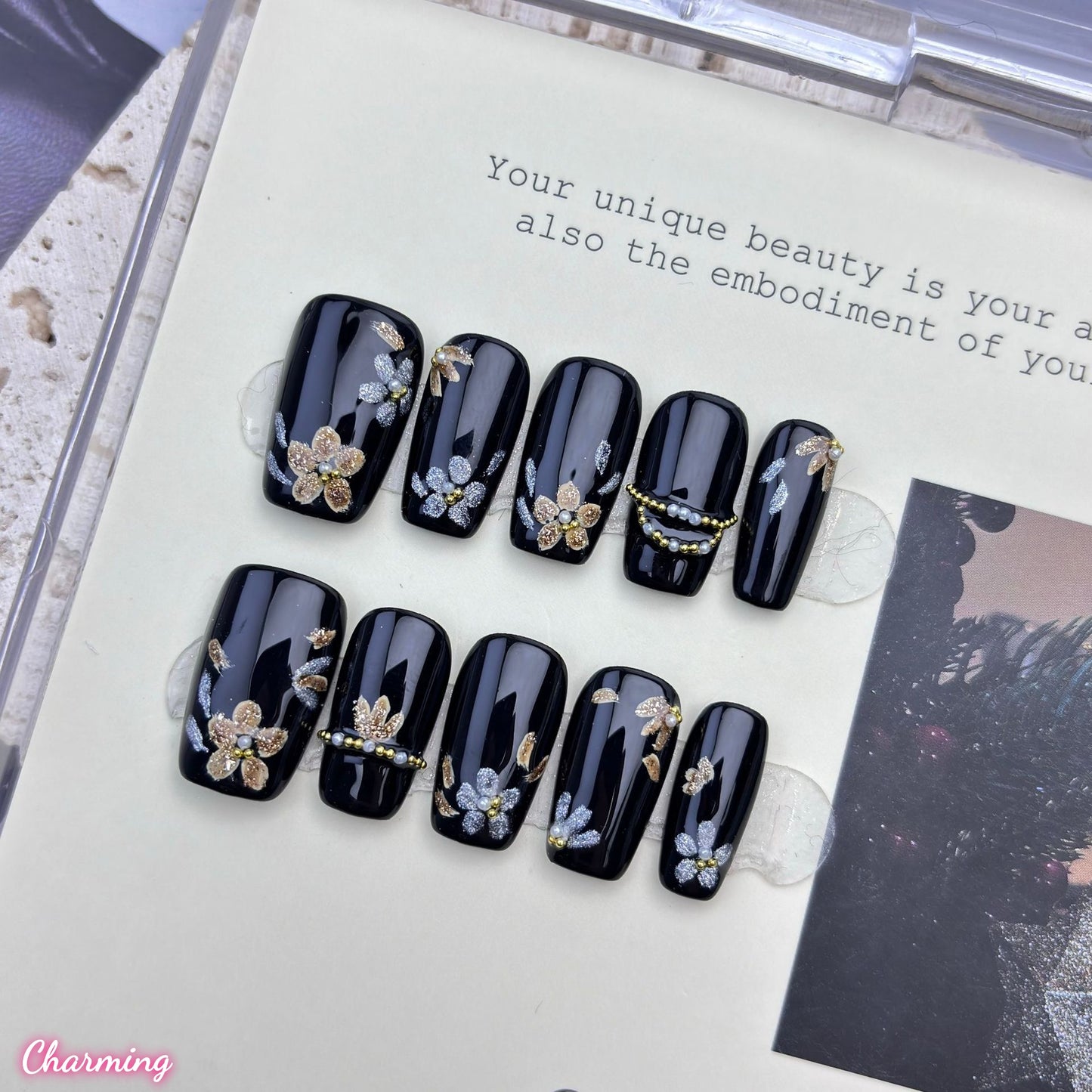 Gilded Whisper / Handmade Nails