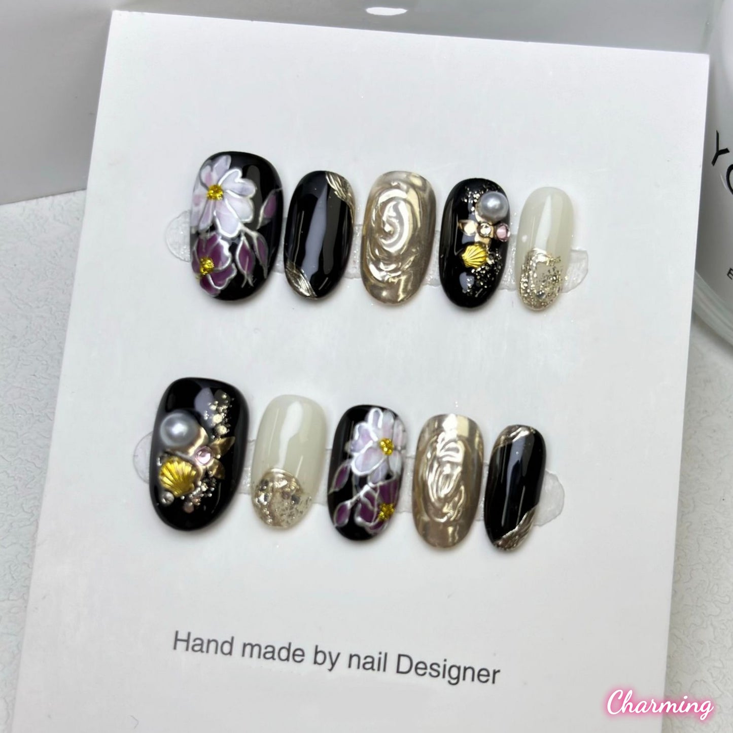 Flower Code / Handmade Nails