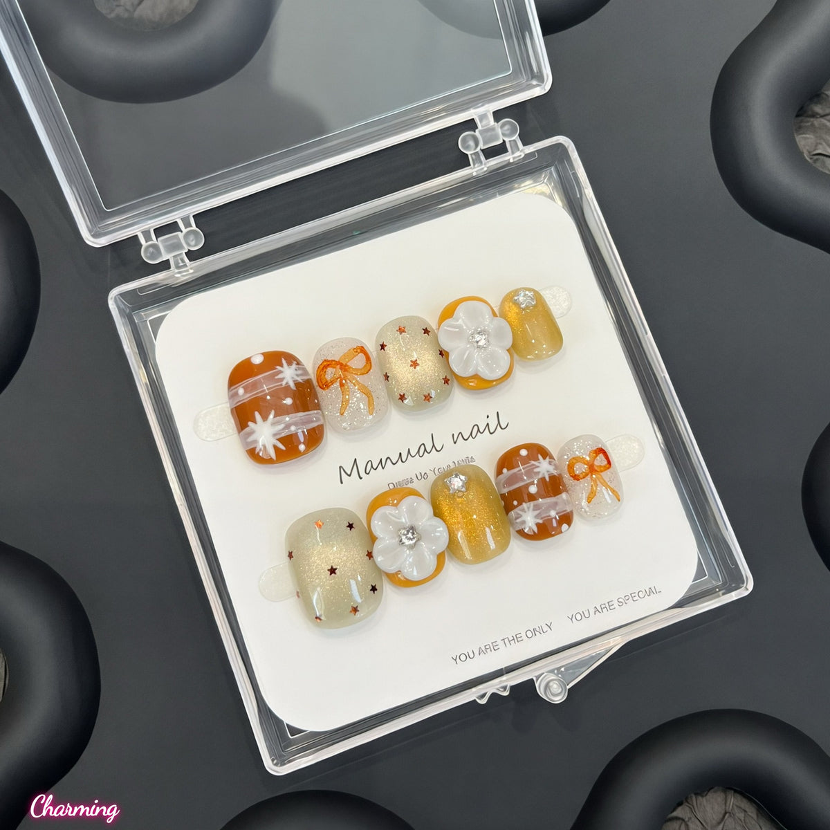 Yellow Petal Pop / Handmade Nailsems