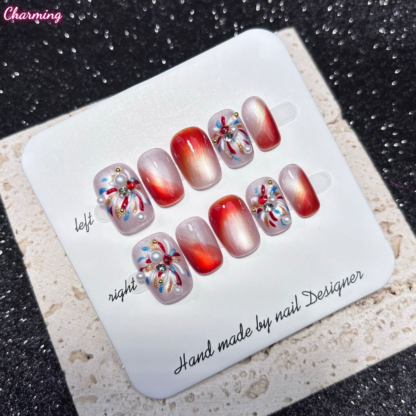 Dazzling Lights / Handmade Nails