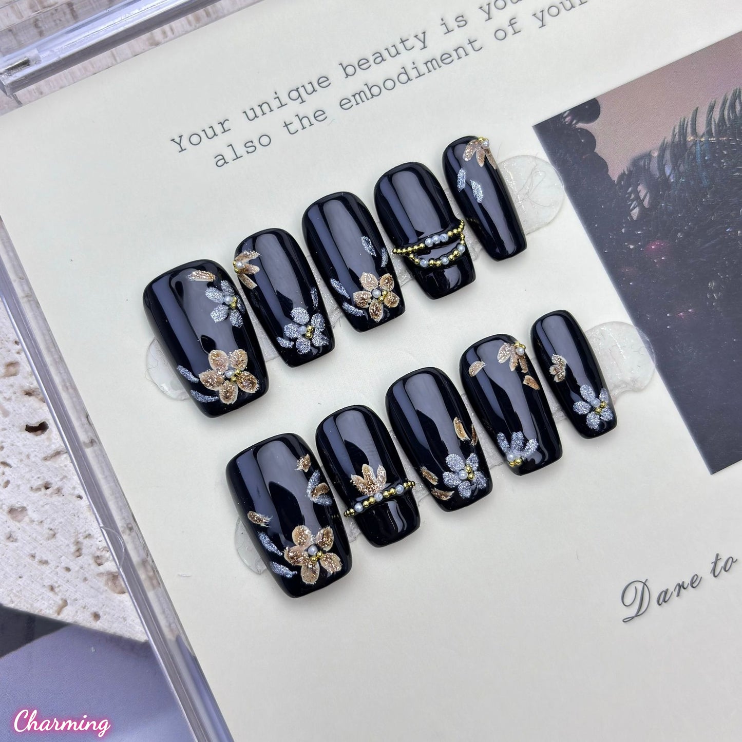 Gilded Whisper / Handmade Nails