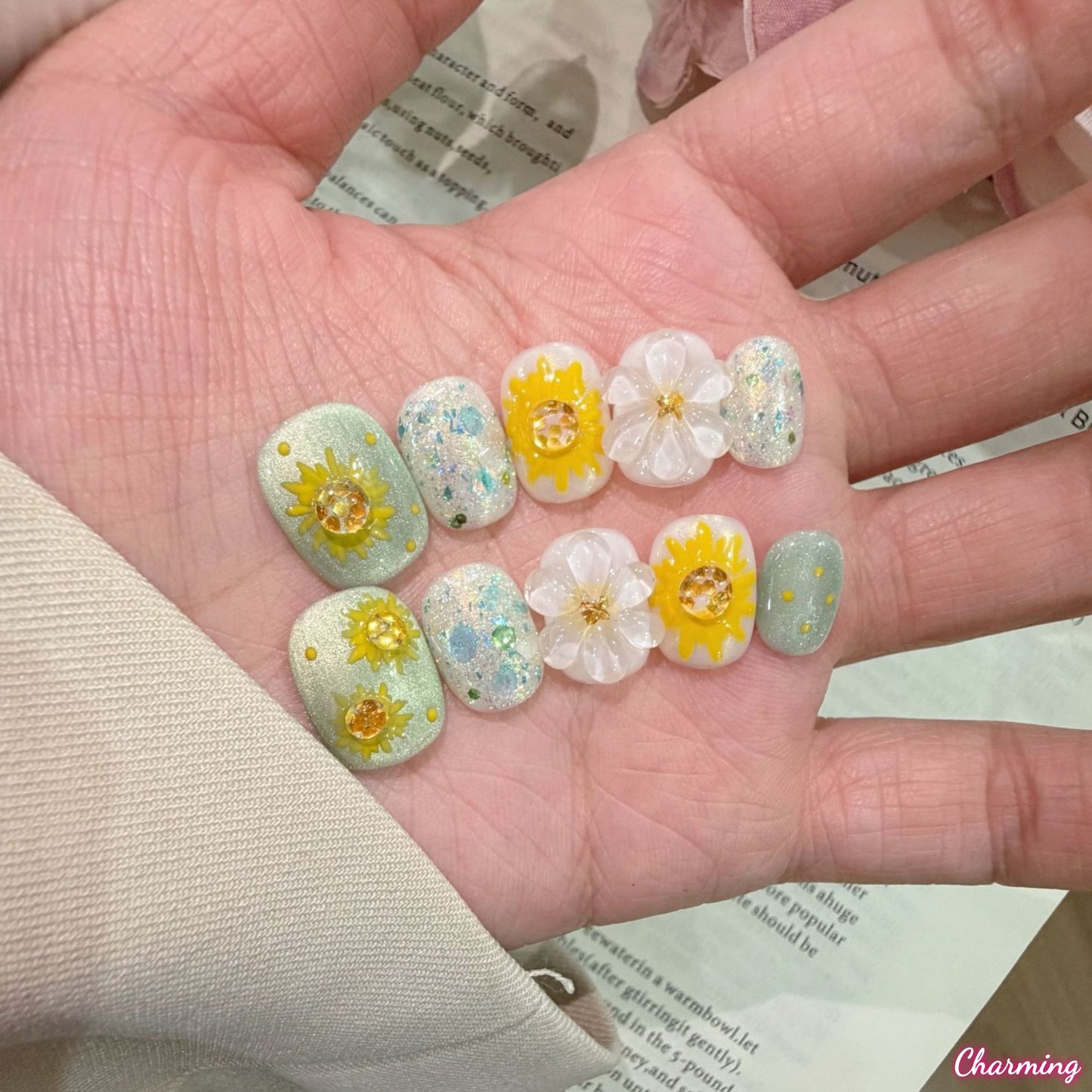 Sunkissed Petal / Handmade Nails
