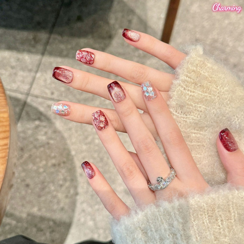 The Color of Christmas Eve / Handmade Nailsems