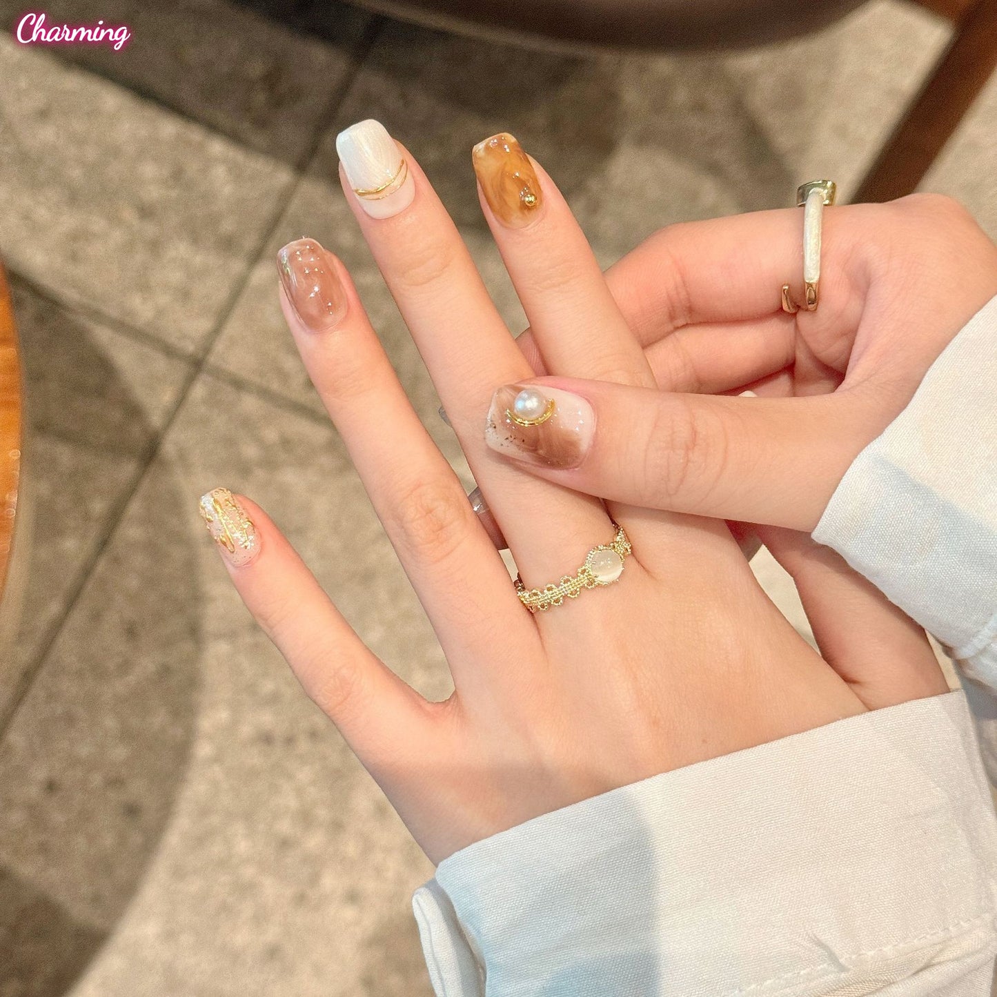 Ornate Color Play / Handmade Nails