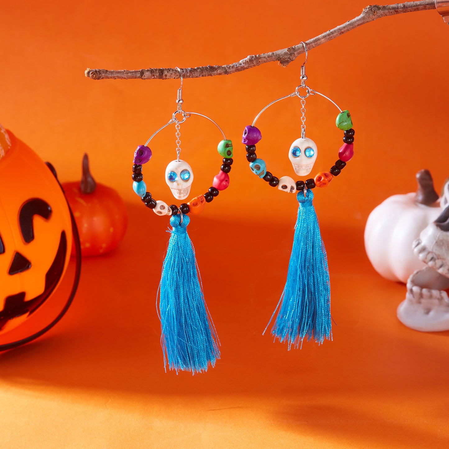 Halloween Drop Tassel Earrings