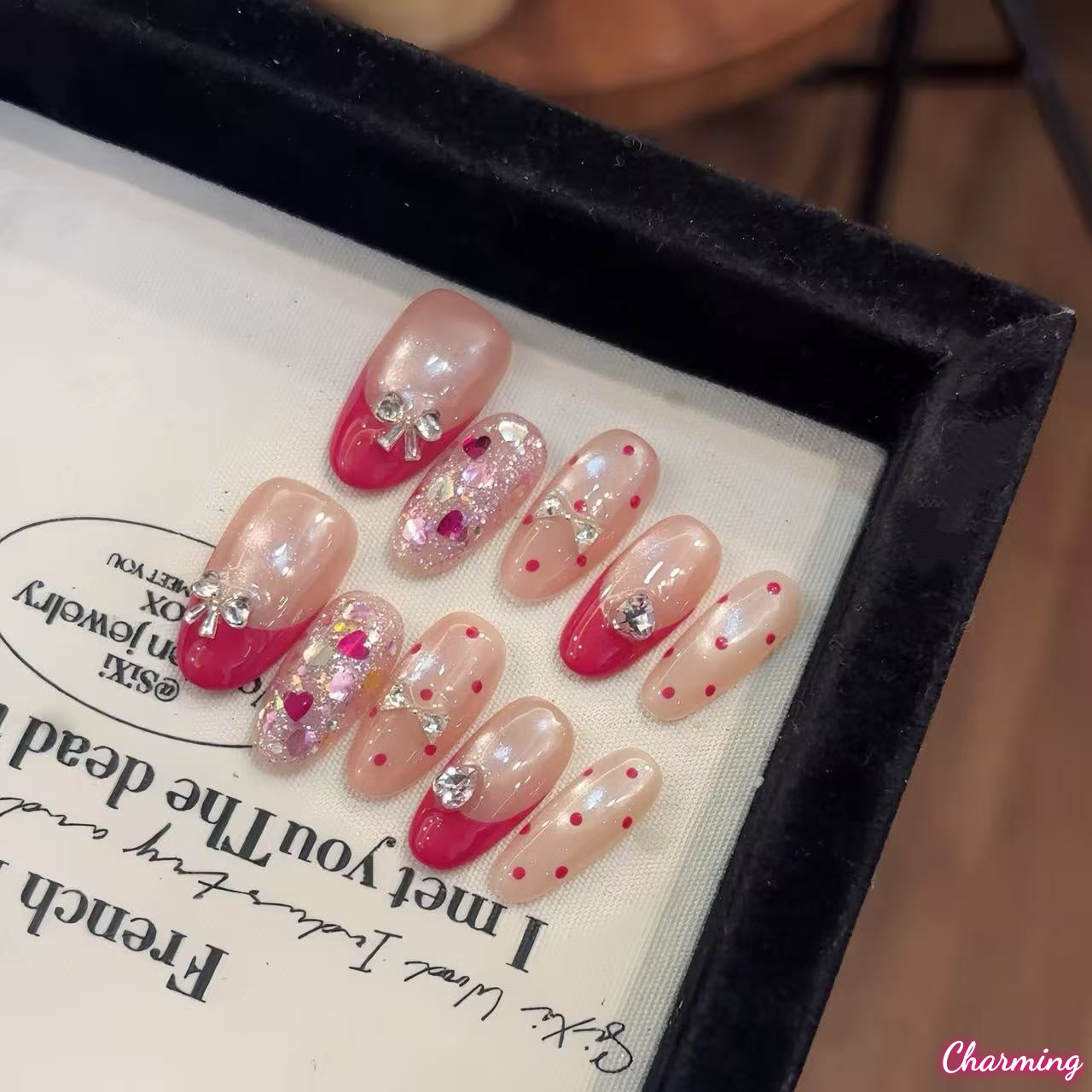 Glitter Honey / Handmade Nails