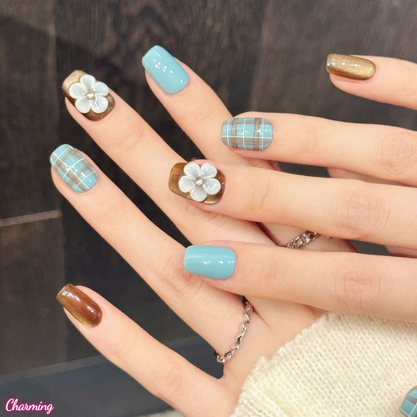 Garden Plaid / Handmade Nailsems