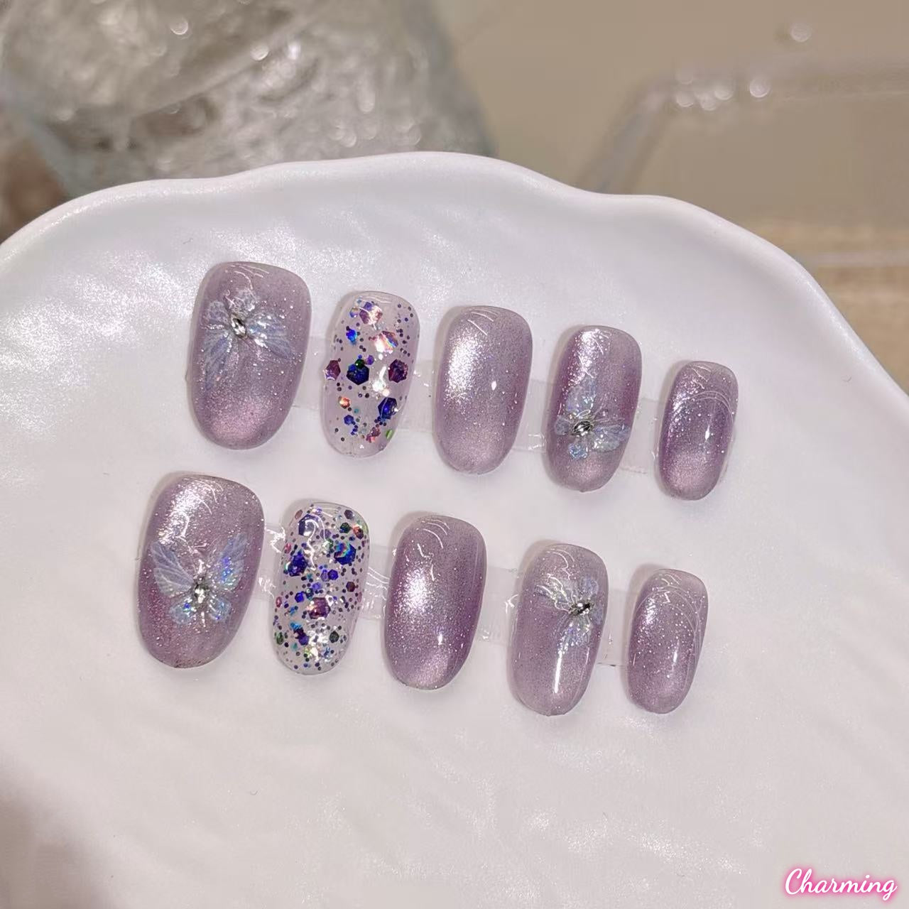 Purple Haze / Handmade Nails