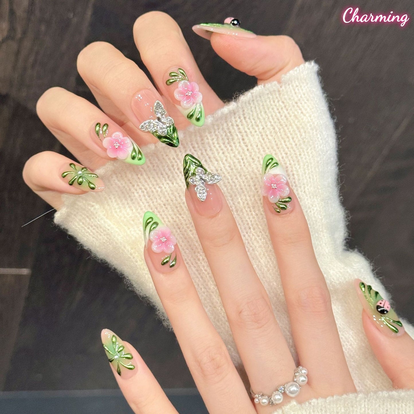 Blushing Spring / Handmade Nails