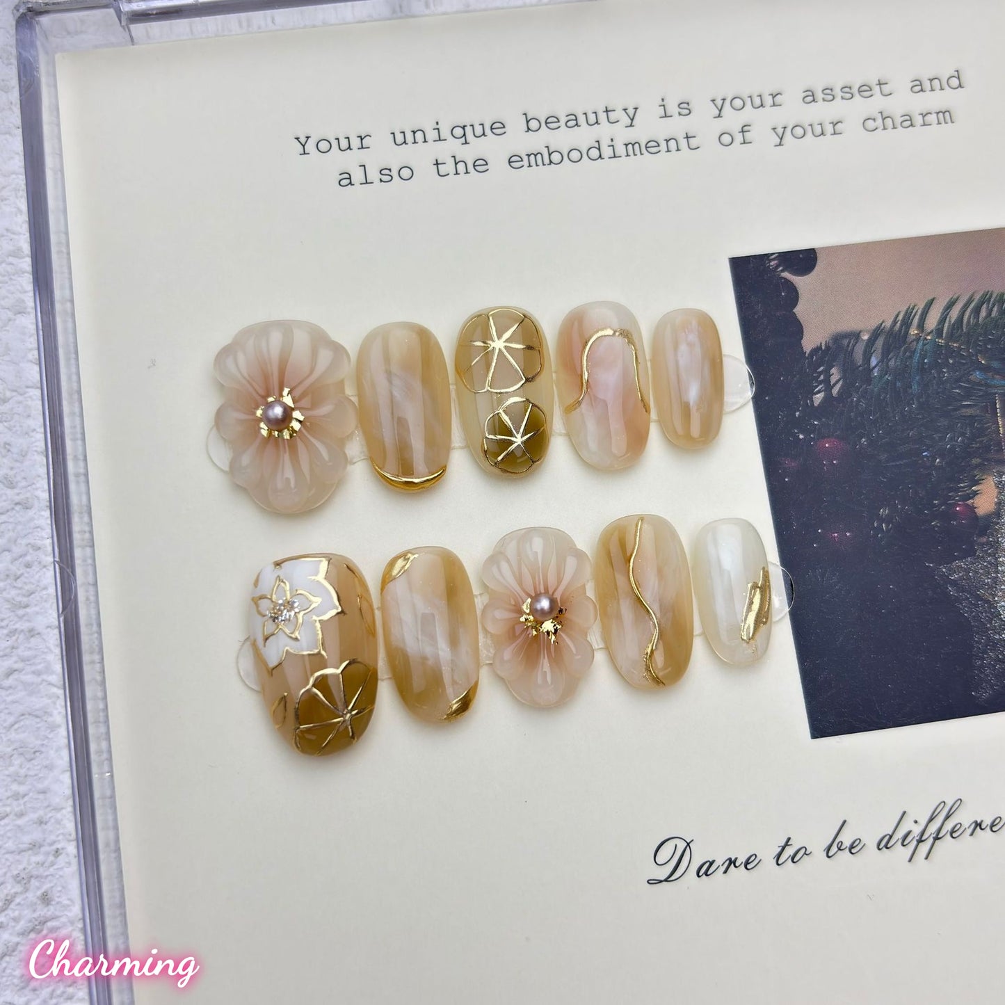 Charm of Romance / Handmade Nails