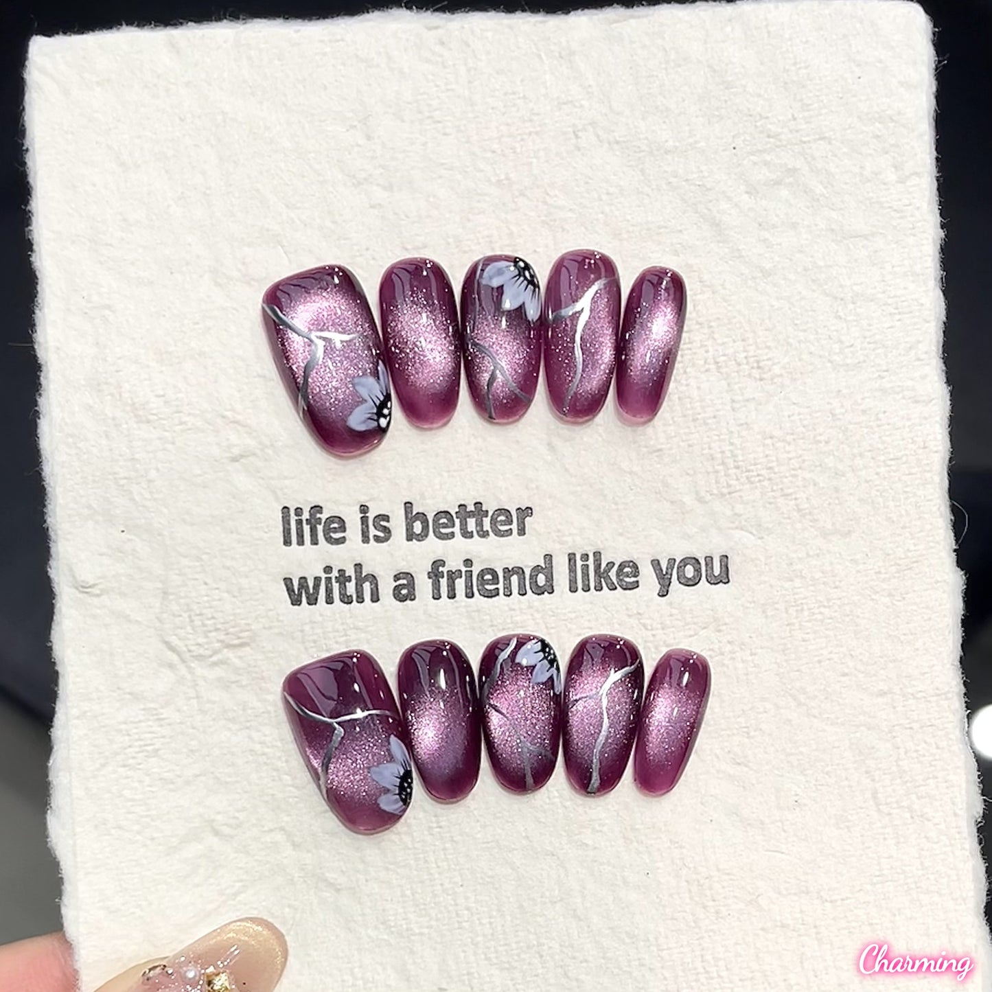Stellar Lilac / Handmade Nails