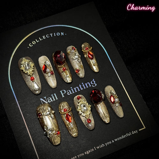 Gilded Majesty / Handmade Nails