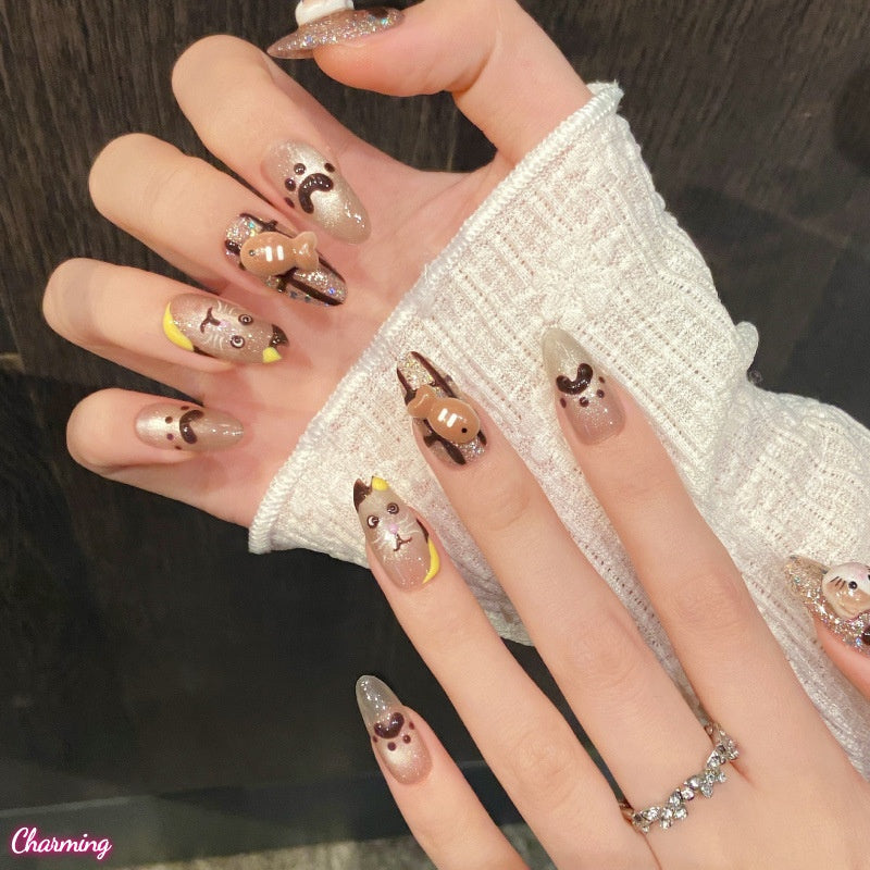 The Cat in the Fall / Handmade Nailsems