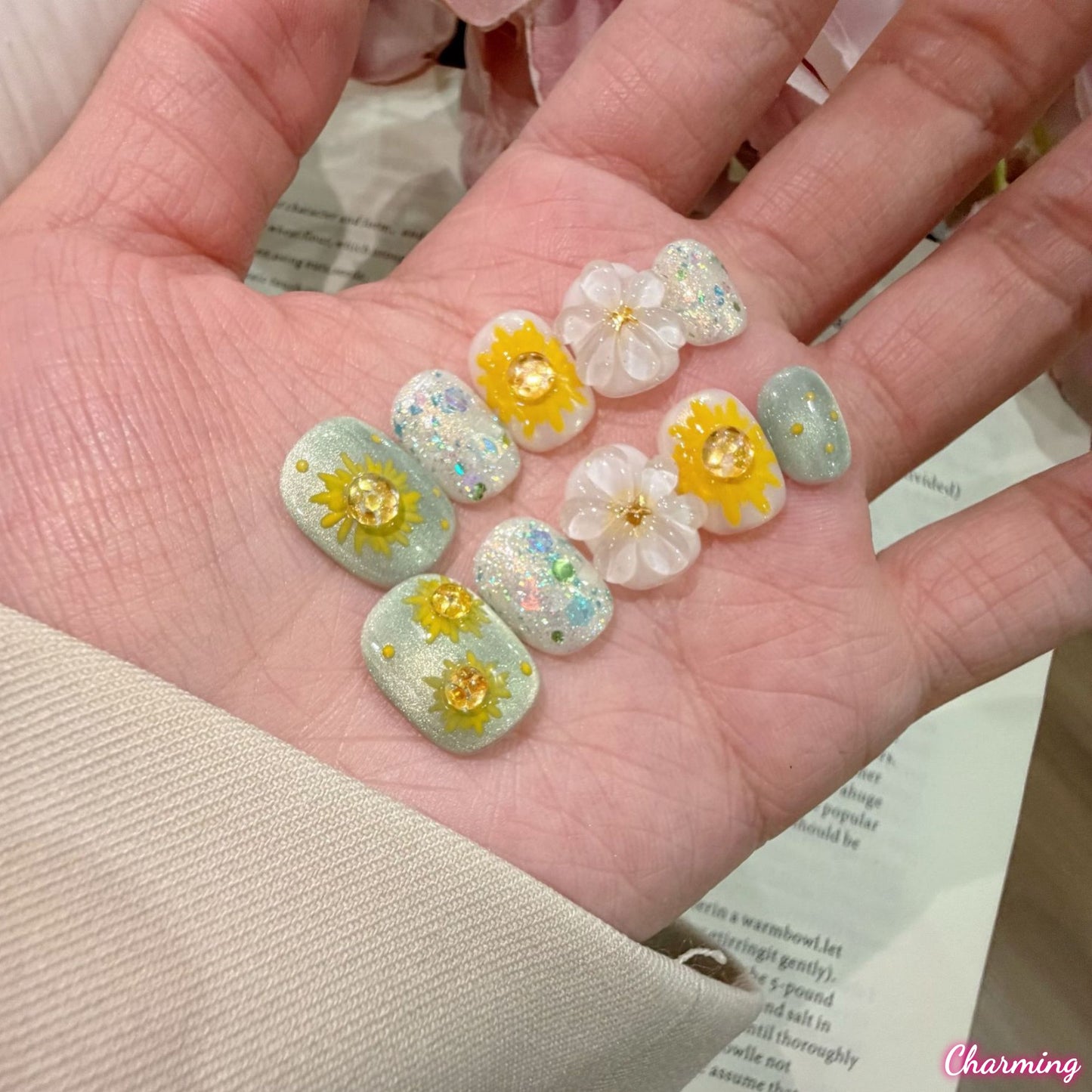 Sunkissed Petal / Handmade Nails