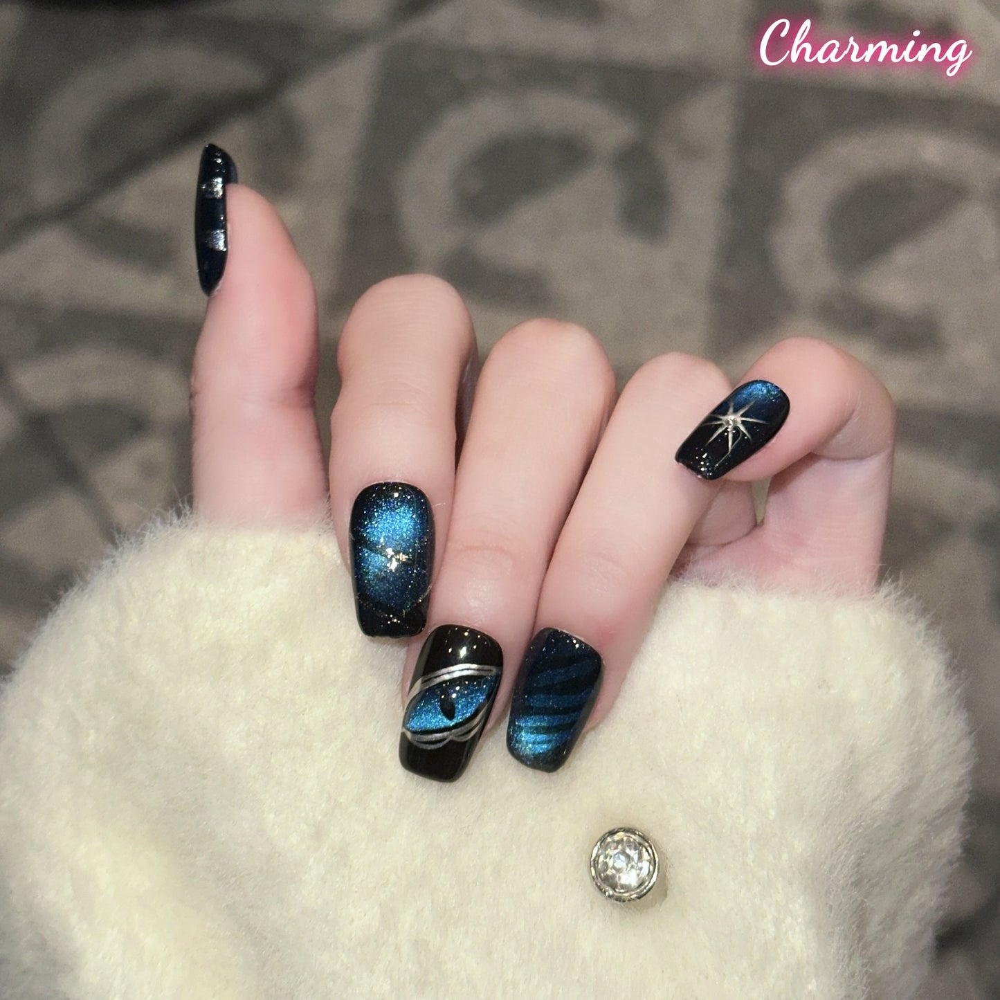 Azure Abyss / Handmade Nails