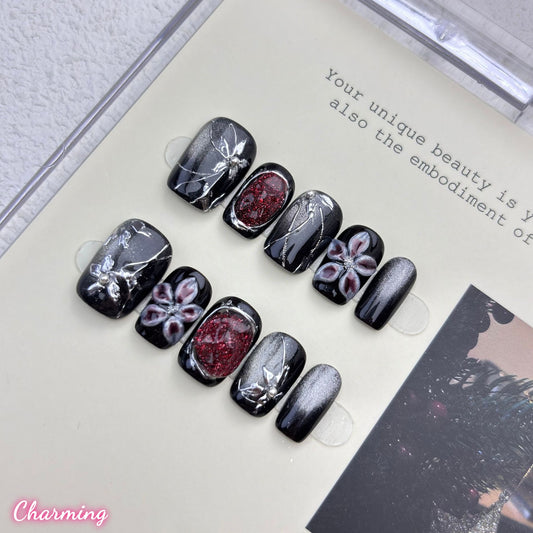 Thorned Embrace / Handmade Nails