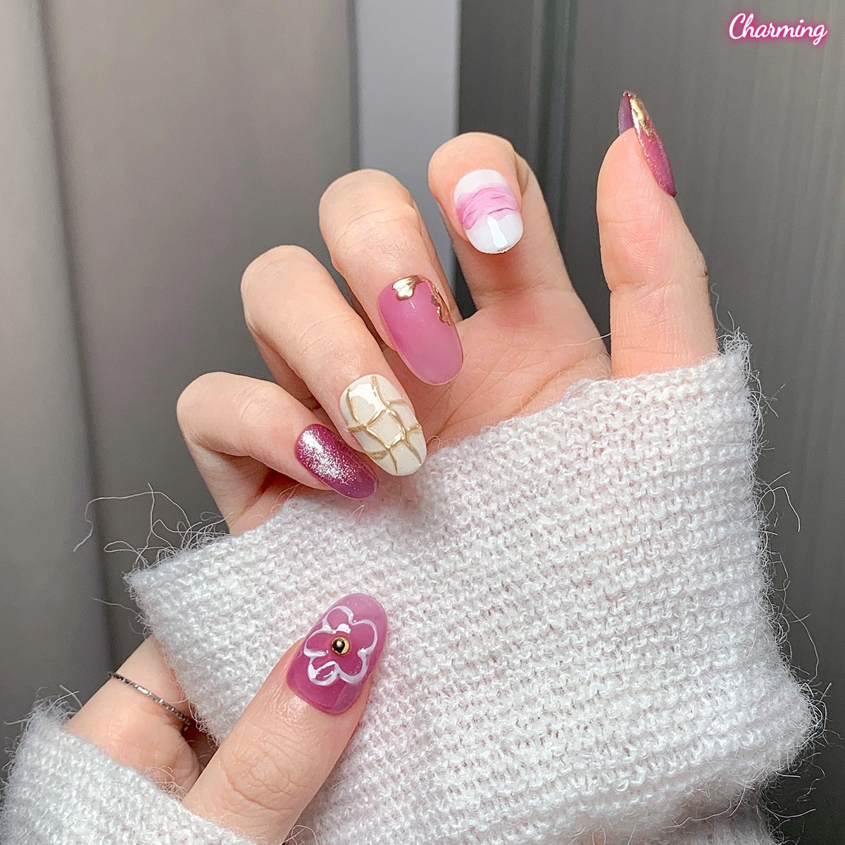 Mauve Afternoon / Handmade Nails