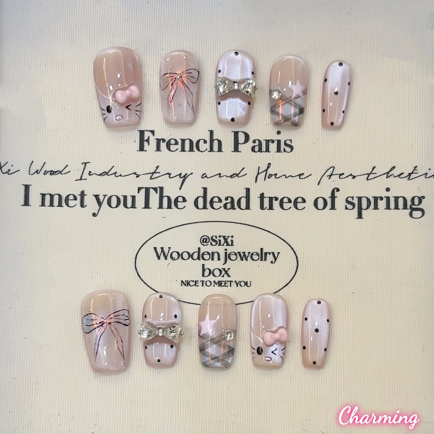 Pink Purrfection / Handmade Nails