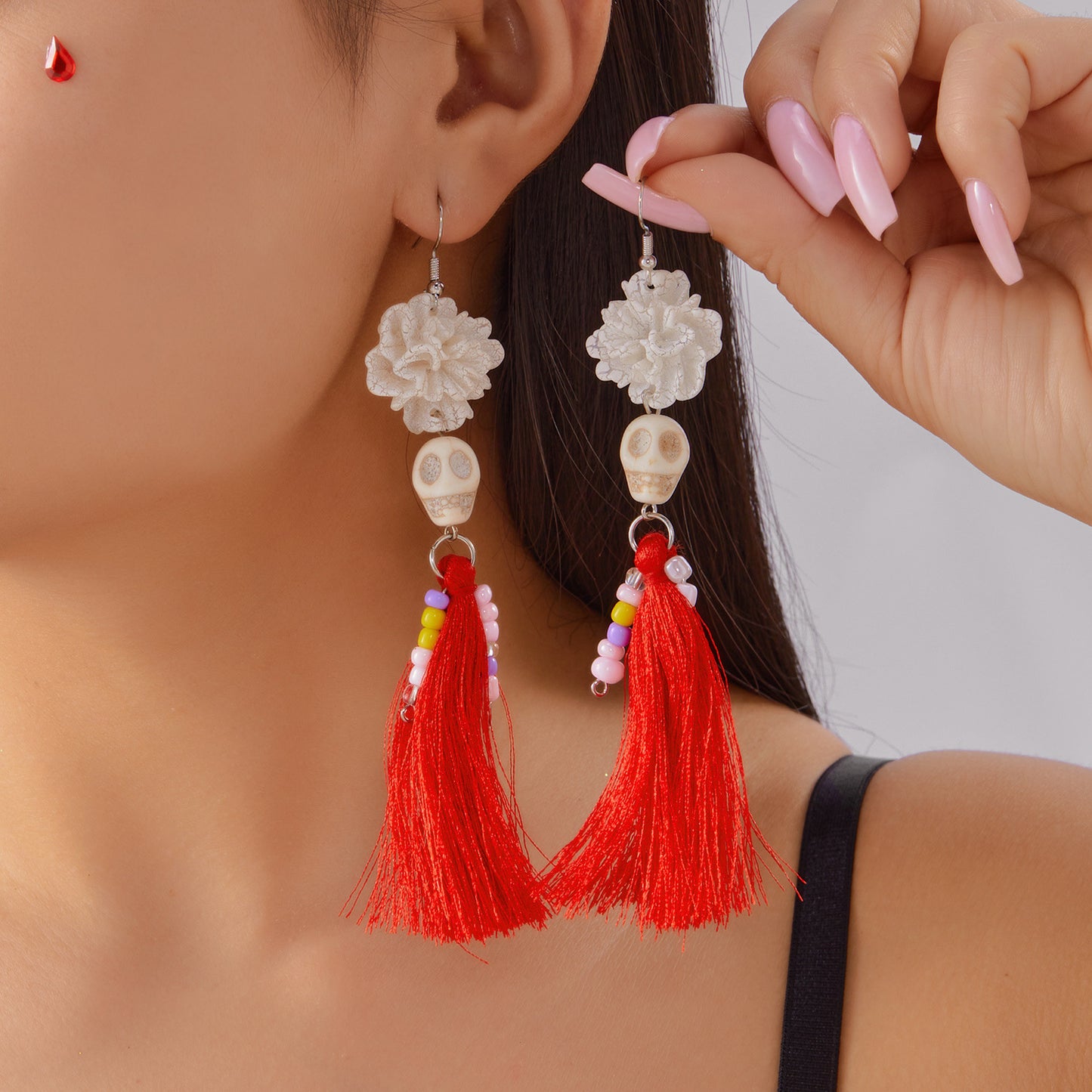 Halloween Drop Tassel Earrings