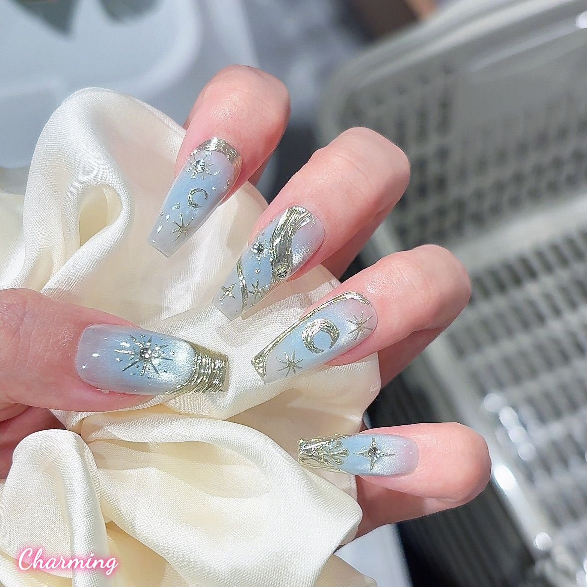 Celestial Siren/ Handmade Nails