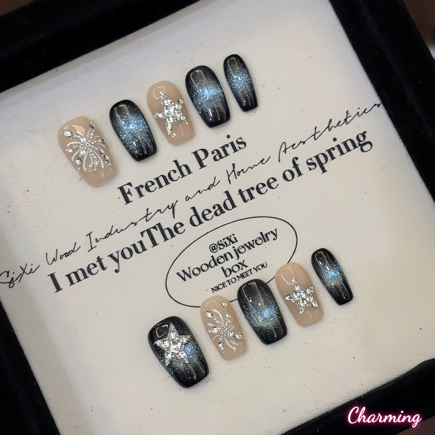 Stardust Night / Handmade Nails