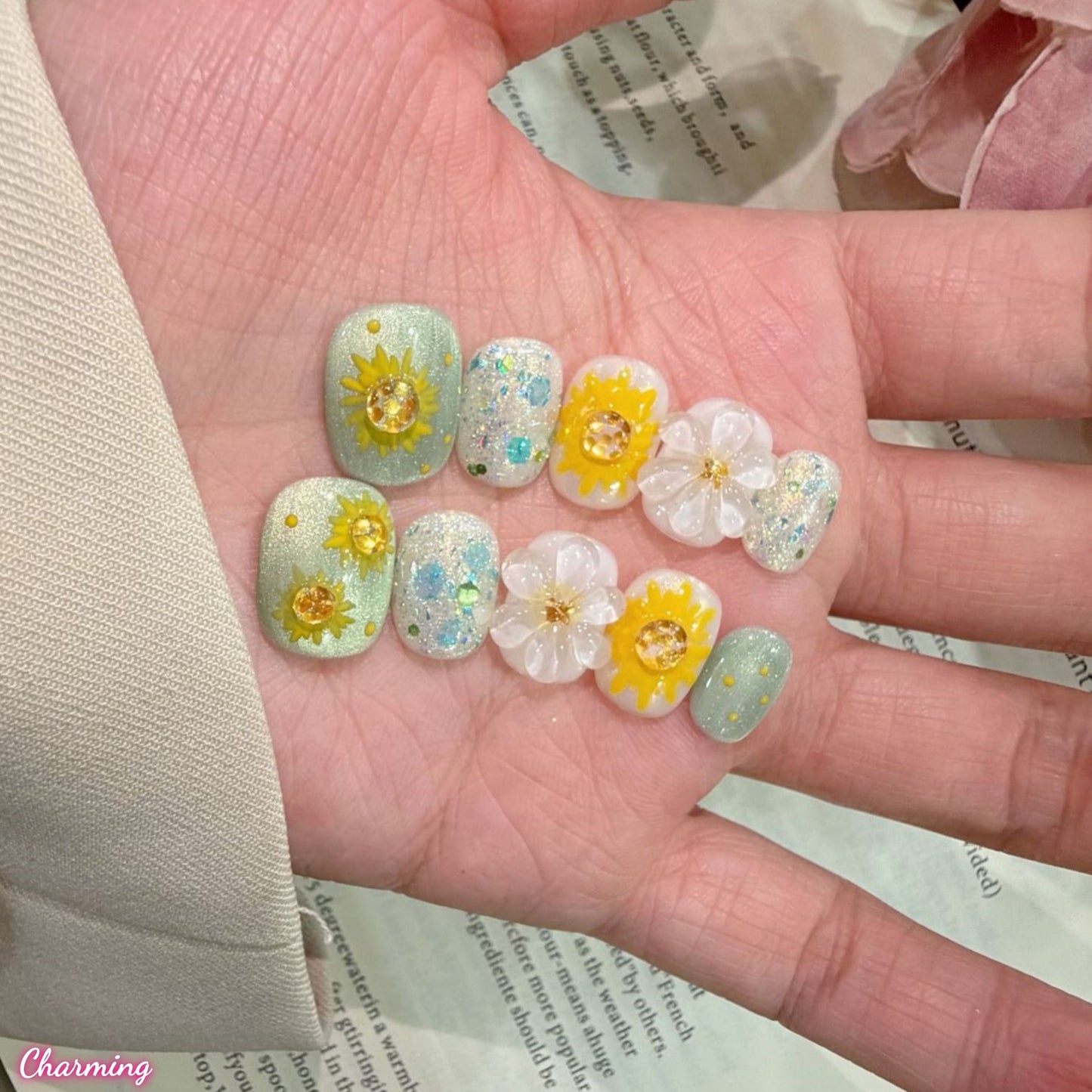 Sunkissed Petal / Handmade Nails